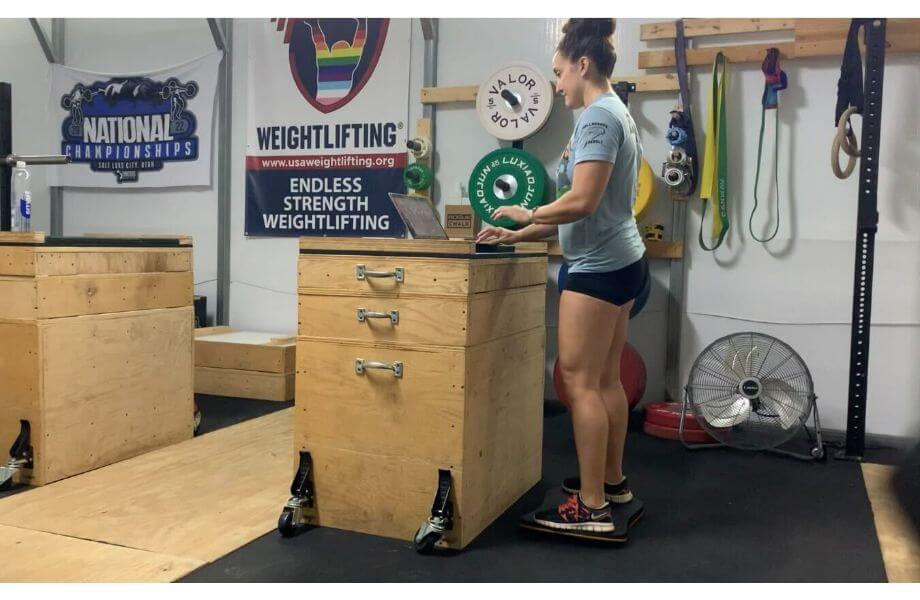 balance board in use standing