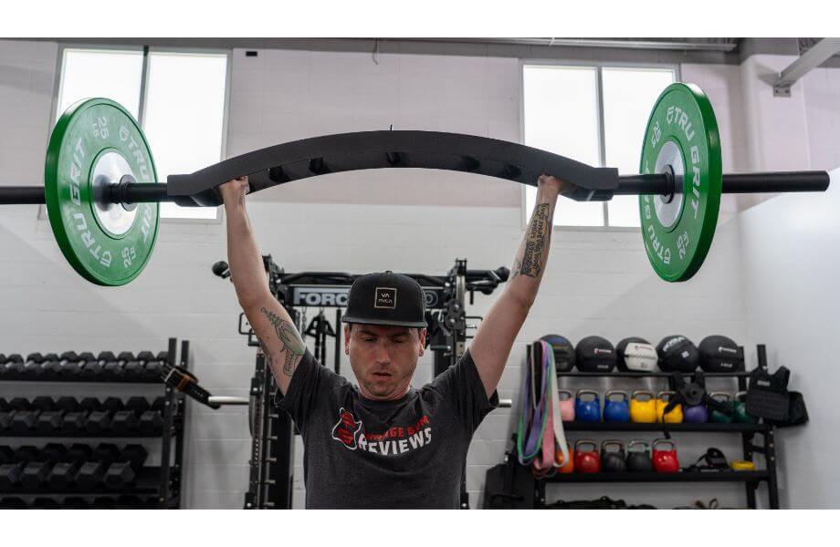 Bells of Steel Arch Nemesis Bar being raised over head