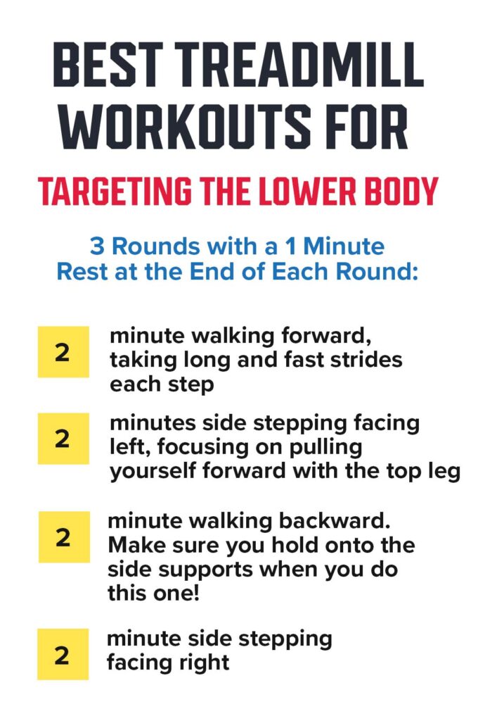 best treadmill workouts for targeting lower body infographic