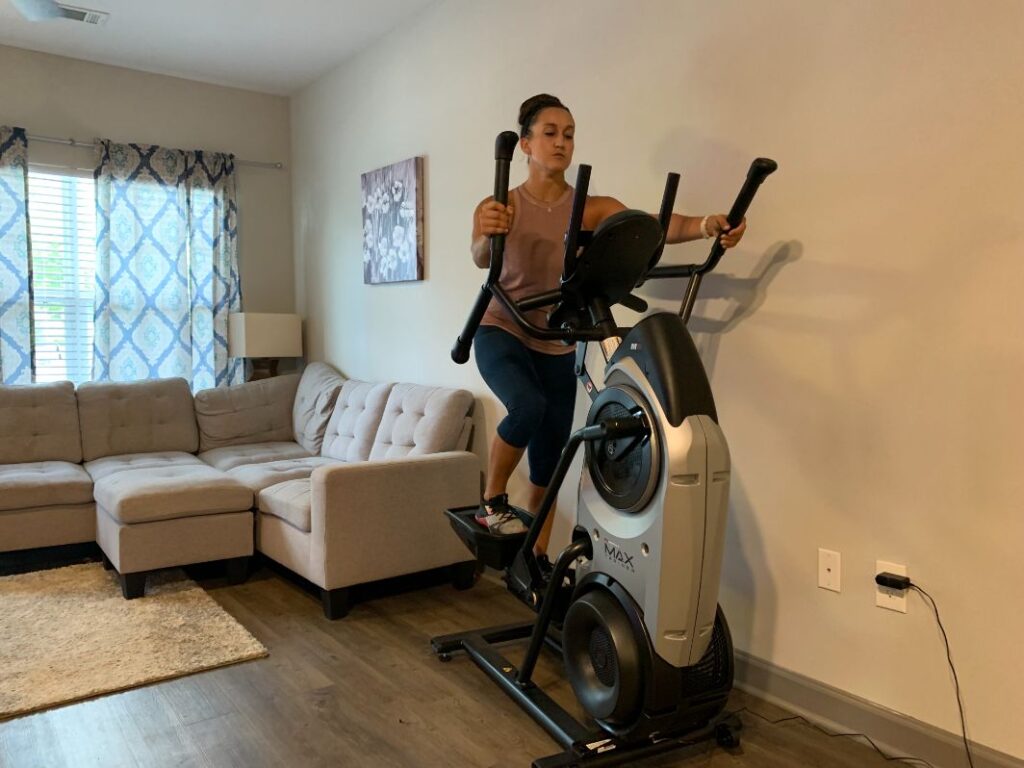 woman using the Bowflex Max Trainer M6