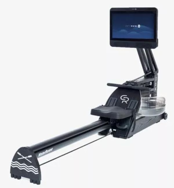 CITYROW GO Max Rower Machine shown with the included touchscreen.