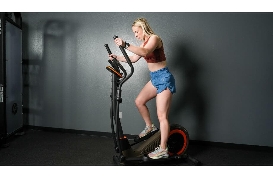 Caroline using Exerpeutic Elliptical