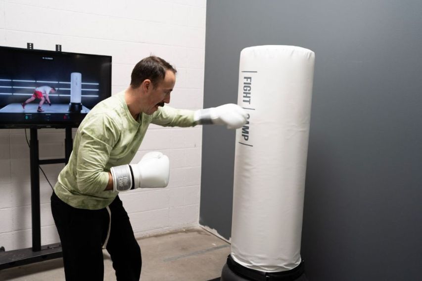 FightMaster Boxing Machine - Free-Standing Punching Bag System