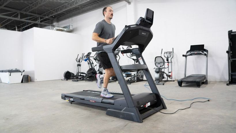 Coop running on the Sole F63 Treadmill