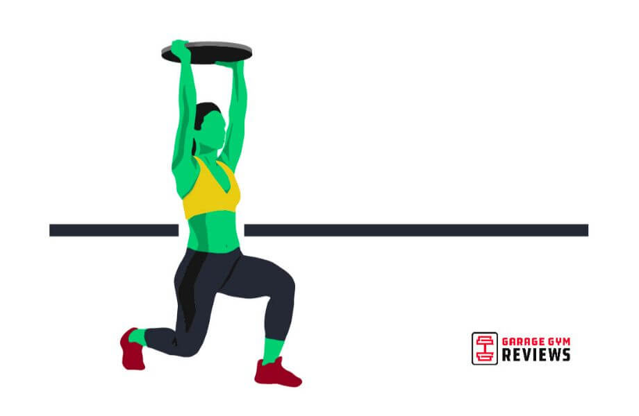 overhead lunge graphic cross training