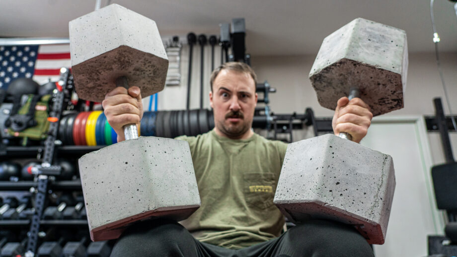 This Guy Just Made His Own DIY Weight Plates Out of Concrete