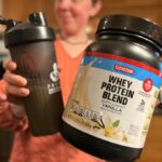 Elevation protein powder canister and shaker cup