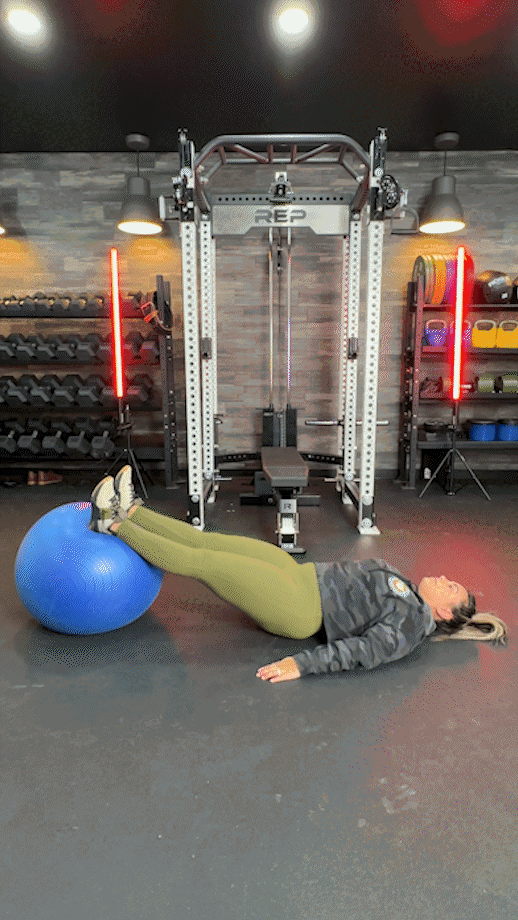 Hamstring Curl with stability ball