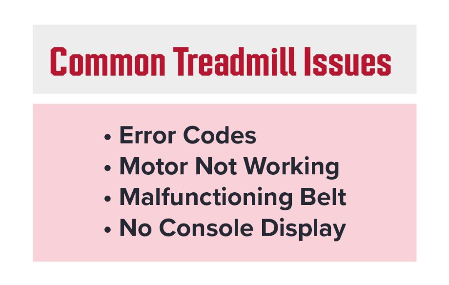 common treadmill issues