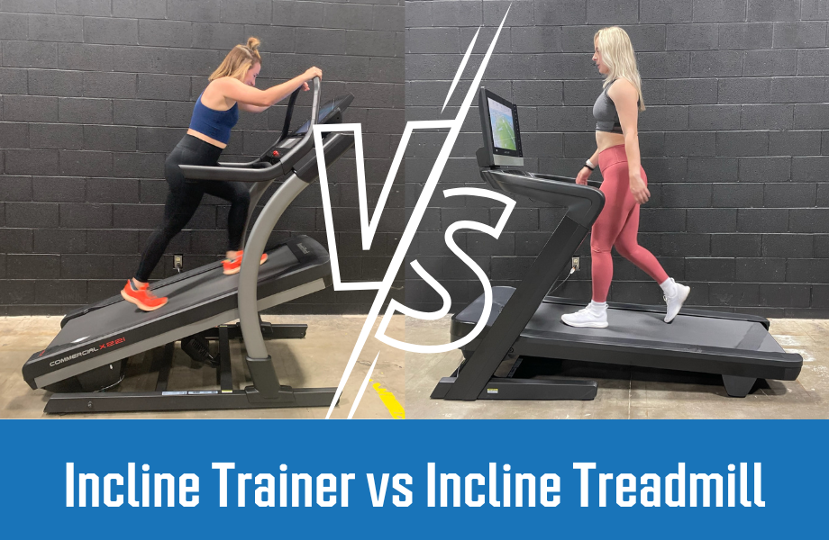 An image of an incline trainer vs incline treadmill