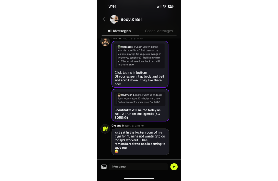 Ladder app chat