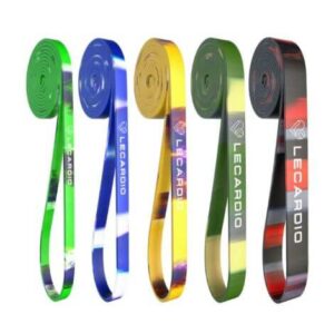 Lecardio Multicoloured Resistance Bands Assistance Set