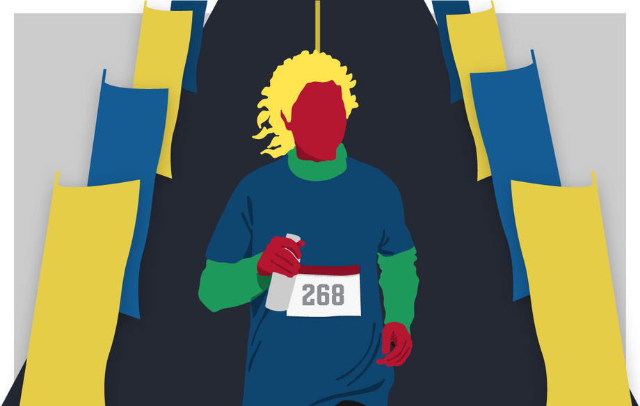 marathon running illustration running pace chart
