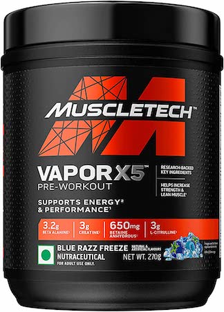 An image of MuscleTech Vapor X5 pre-workout