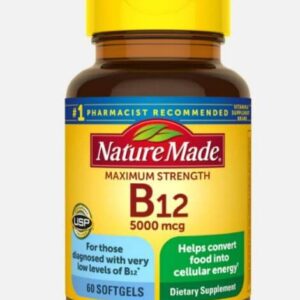 Nature Made Vitamin B12 Maximum Strength 5000 mcg Softgels