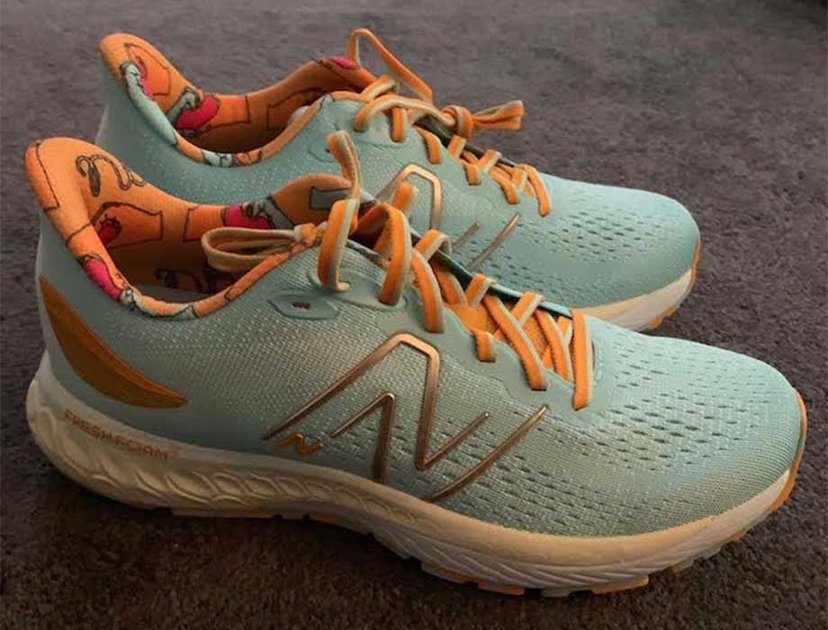 light blue pair of New Balance Fresh Foam 860v13