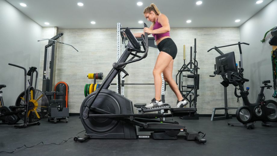 Woman working out on NordicTrack AirGlide