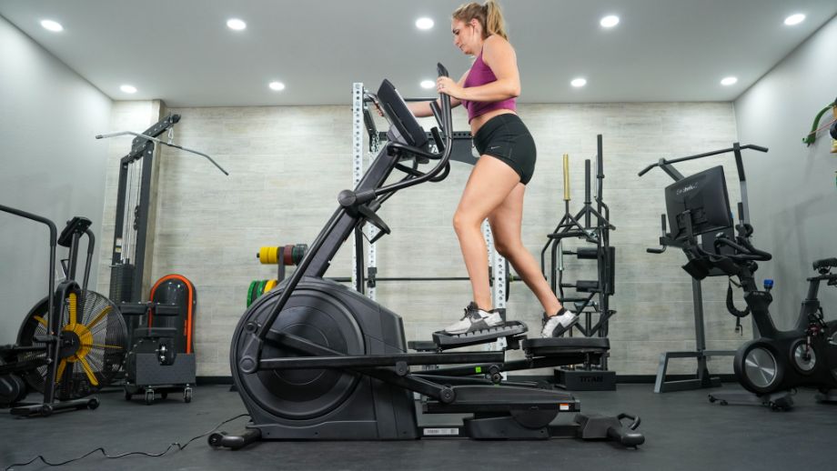 Woman working out on NordicTrack AirGlide
