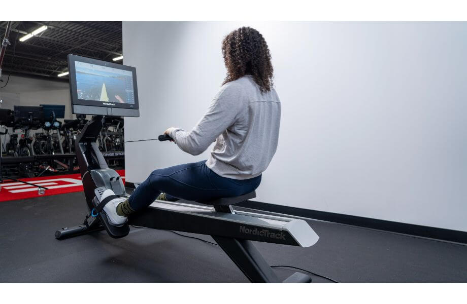 nordic track rw 900 rower view of screen