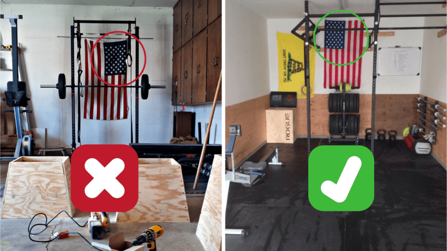 Proper Hanging of the American Flag in A Gym 