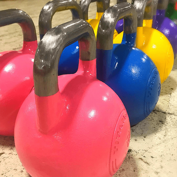 Buy Competition Kettlebells  Vulcan Strength. Colored Competition