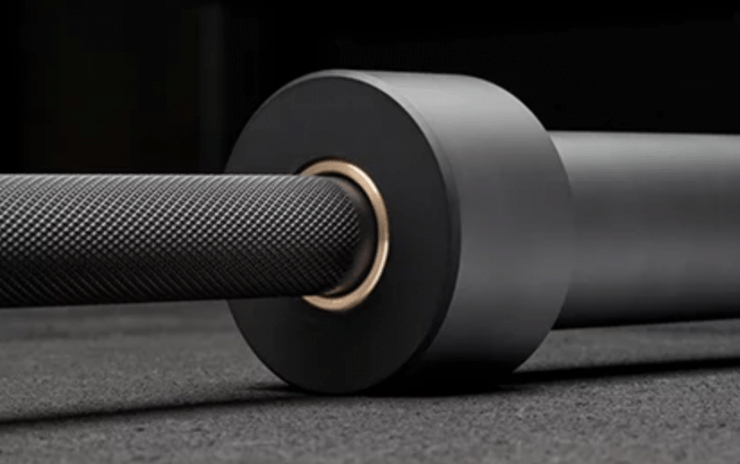 Rogue Cerakote Ohio Deadlift Bar sleeve and knurling