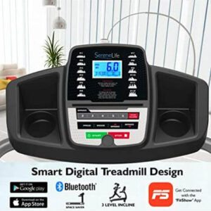 SereneLife Smart Digital Treadmill display