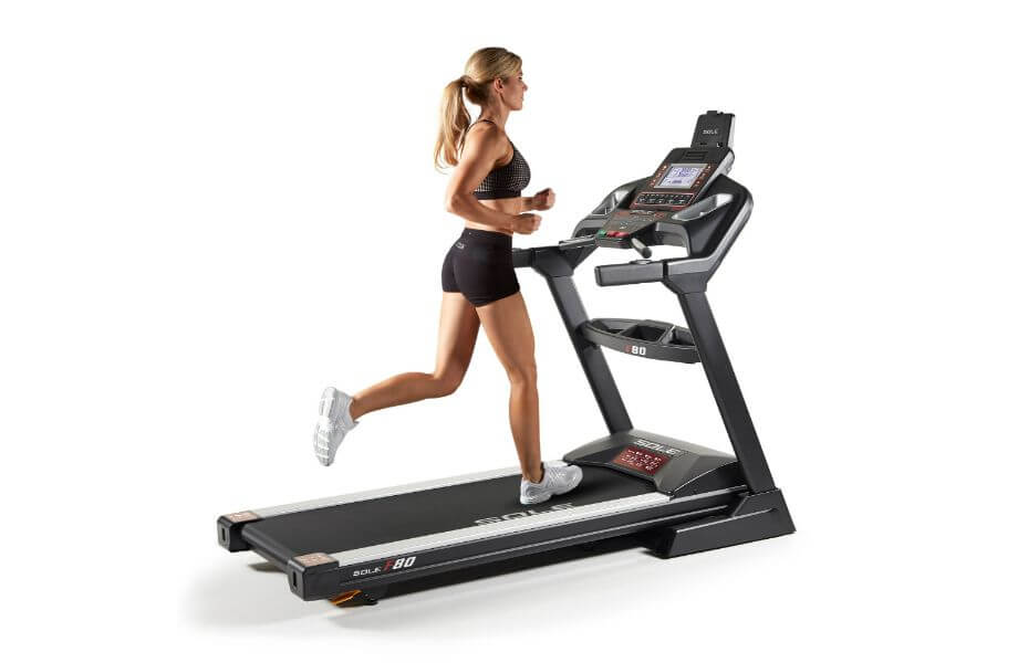 sole f80 treadmill in use product photo