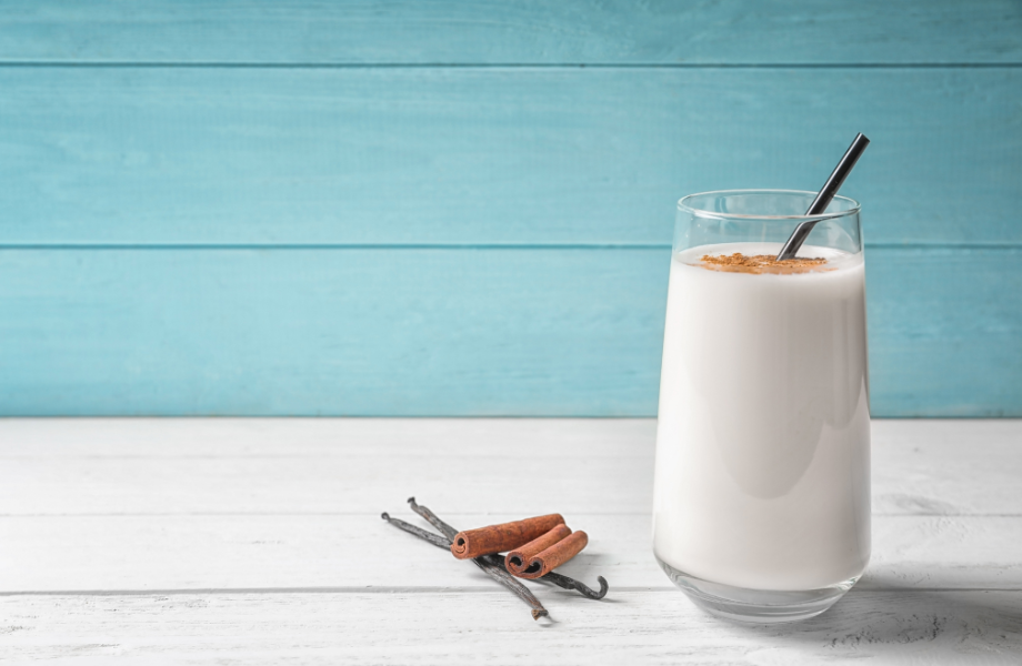 Image of a vanilla protein shake