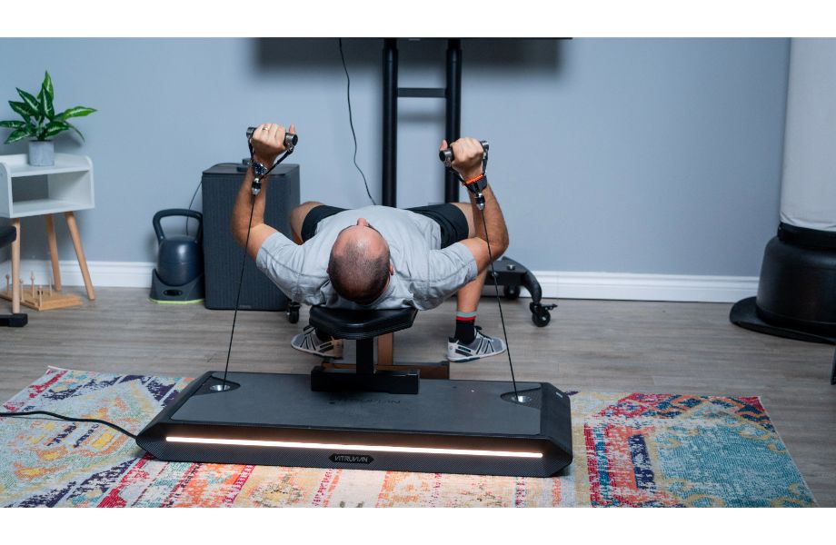 Vitruvian Trainer+ in use bench