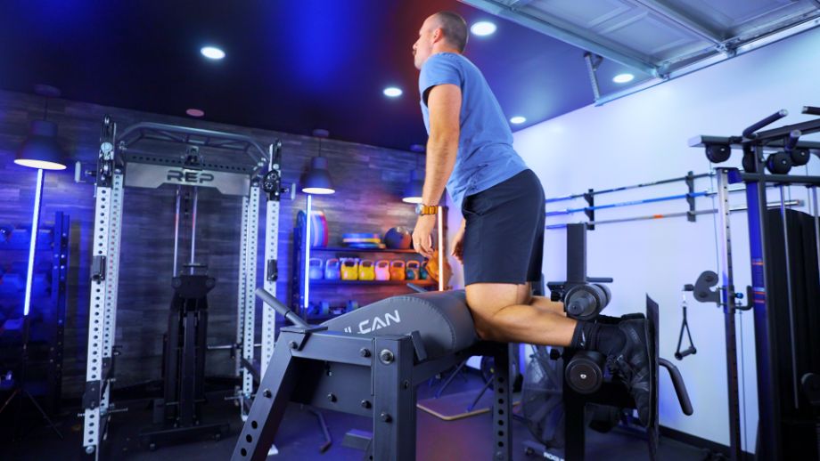 Photo of man using the Vulcan Kraaken for glute ham developers