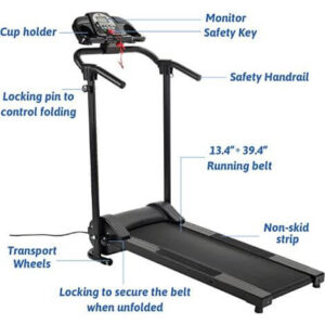 zelus folding treadmill measurements
