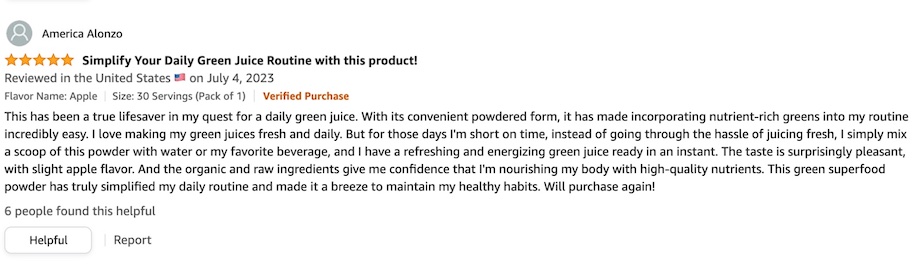 A positive review of the Garden of Life Greens