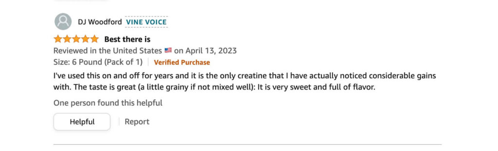 A positive review of the Muscletech Creatine 2