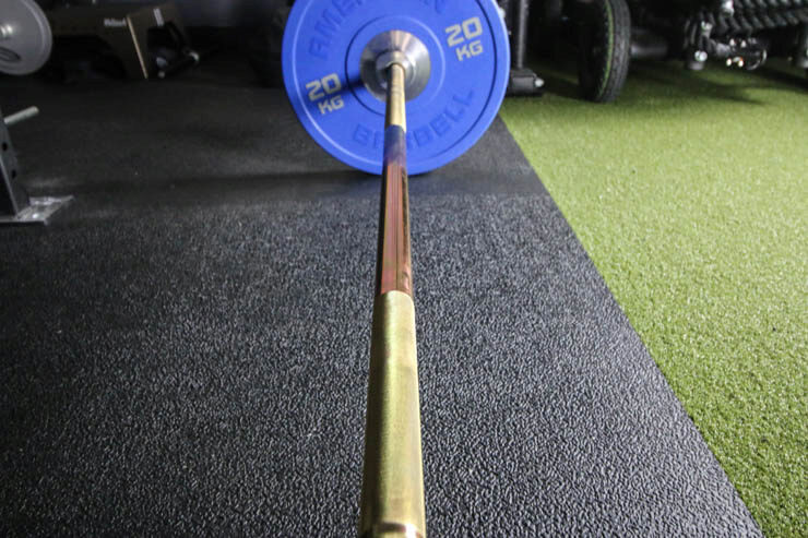 American Barbell Gold Standard Bar knurl