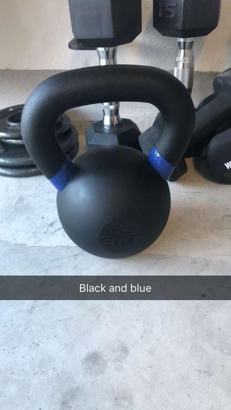 Gym Kettlebell 8 Kg Black Blue