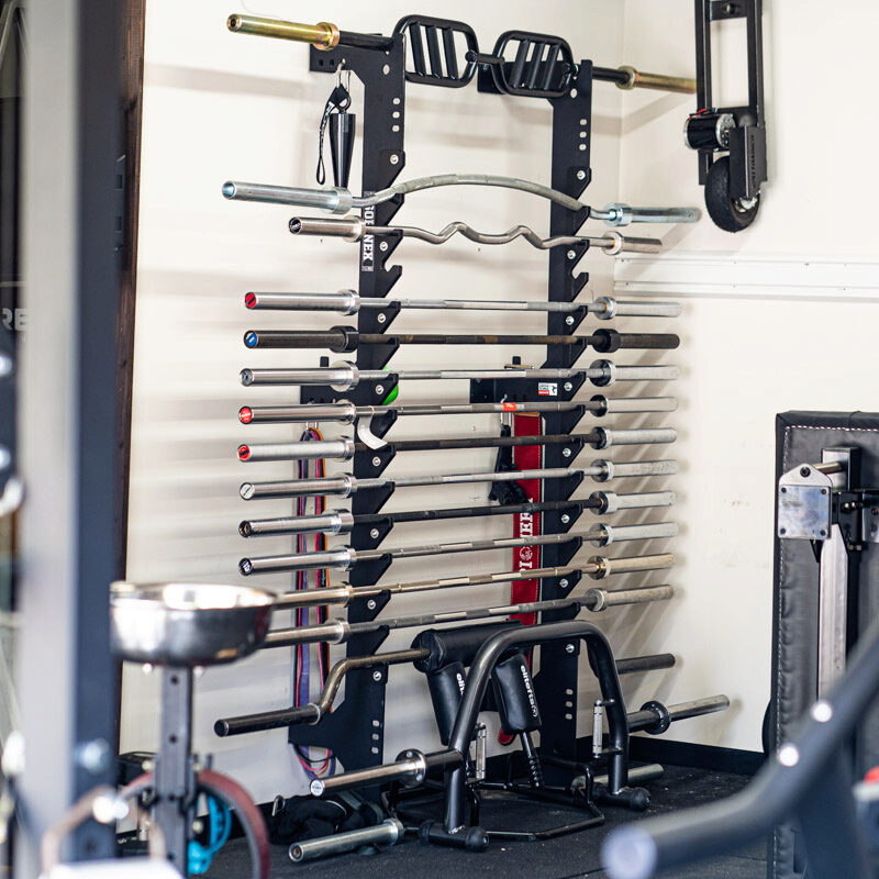 Sorinex OFF GRID Squat Rack with barbells