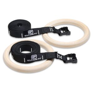 Garage Fit Wood Gym Rings