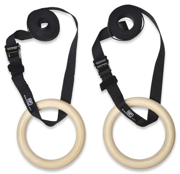 Wooden gym online rings