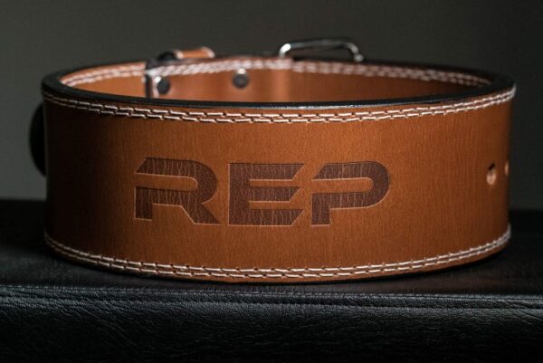 REP 4-Inch Premium Leather Lifting Belt