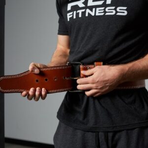 REP 4-Inch Premium Leather Lifting Belt