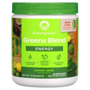Amazing Grass greens blend energy product photo green container