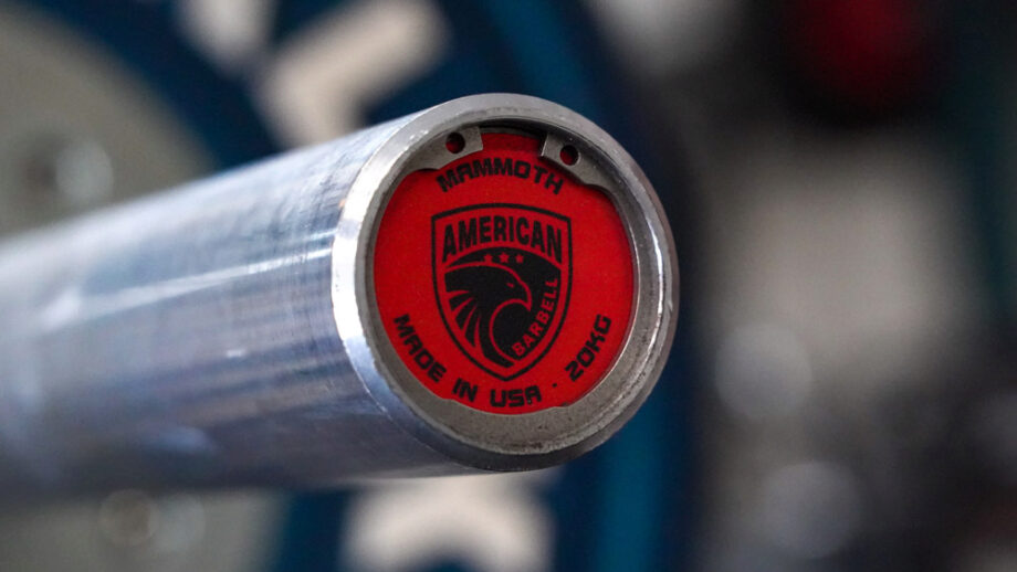 Endcap on the American Barbell Mammoth Cerakote Power Bar