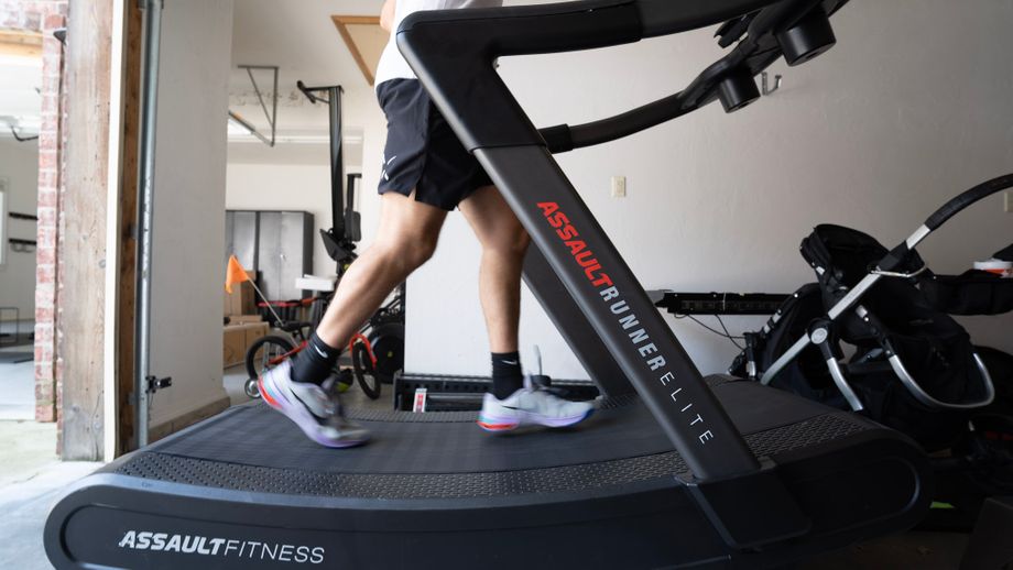 Coop running on the AssaultRunner Elite treadmill