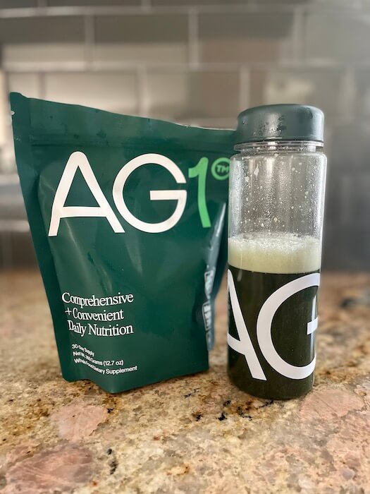 AG1 by Athletic Greens Pouch. 30 Daily Servings. All-in-One Daily Health Drink. 75 Vitamins, Minerals & Whole Food-Sourced Ingredients.