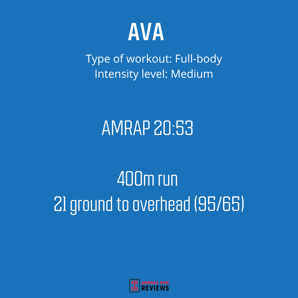 An image displaying the AVA workout