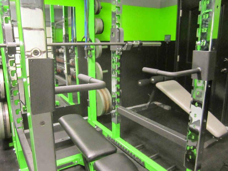 lime green garage gym