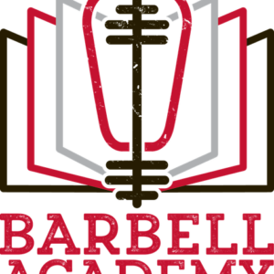 An image of the barbell academy logo