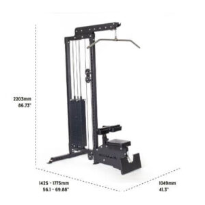 Bells of Steel Lat Pulldown Low Row Machine measurements