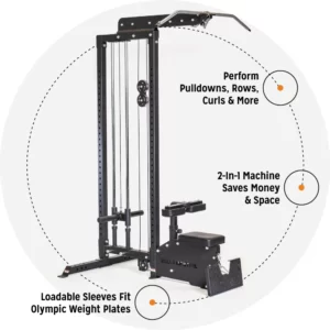 Bells of Steel Plate-Loaded Lat Pulldown Low Row Machine